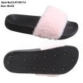 Superstarer New Style High Quality Slipper Fur Slide, EVA Plush Slipper